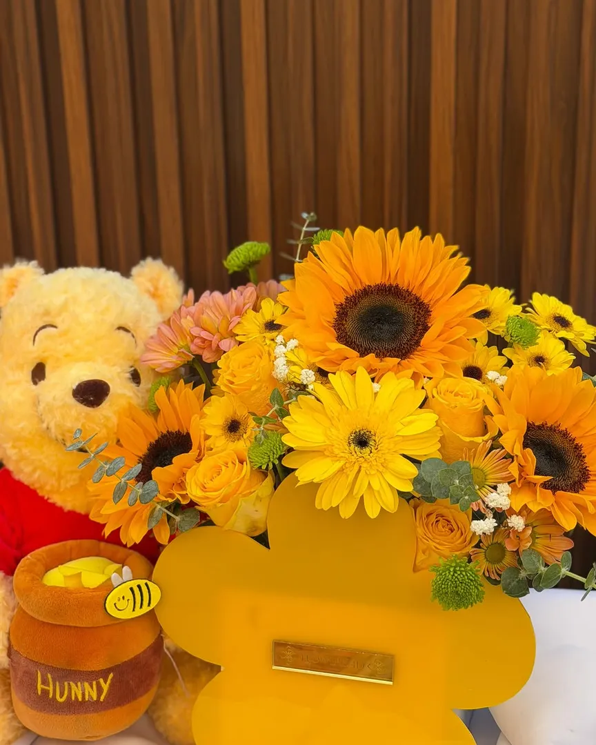 Pecera Girasoles y Liliums