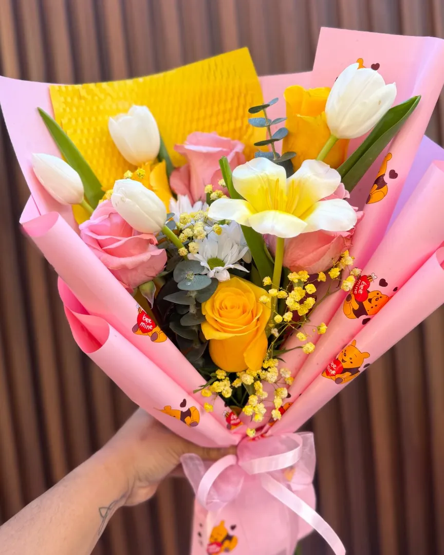 Ramo Dulzura 6 Rosas